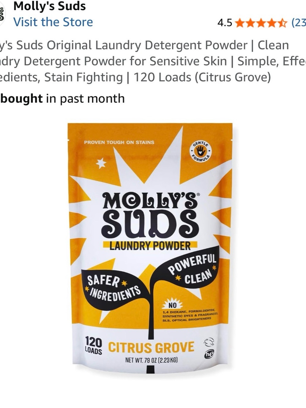 Citrus Grove Laundry Powder - Orange